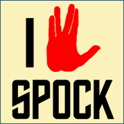 I heart Spock Shirt inspired by Star Trek